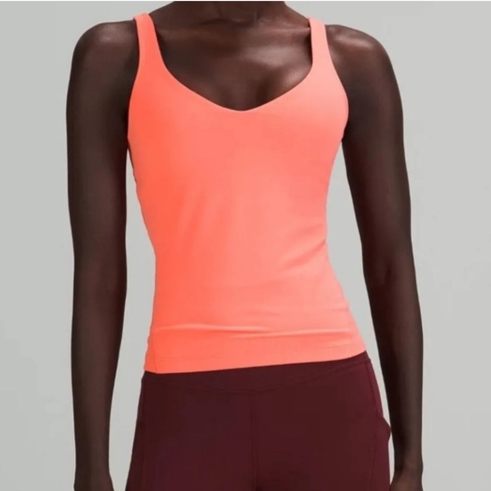 Lululemon Align Waist-Length Tank, Raspberry Cream Sz 4